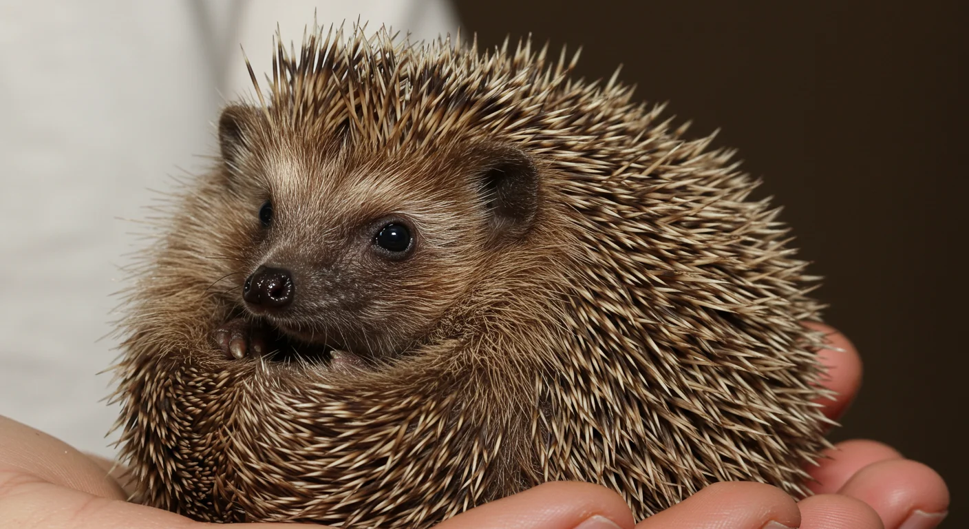 Close-up of a healthy-looking hedgehog