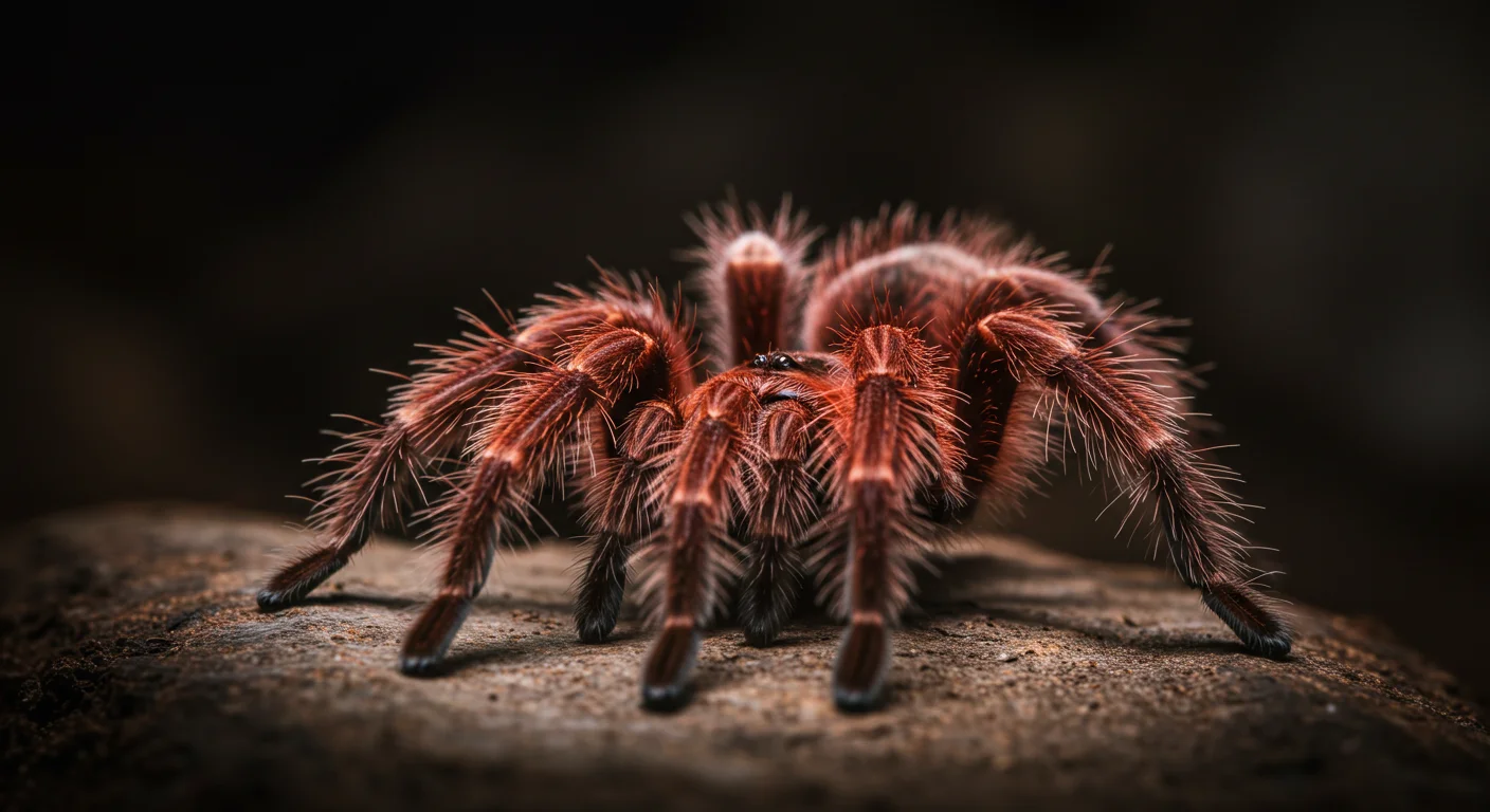 Close up view of a Chilean Rose Tarantula's fangs