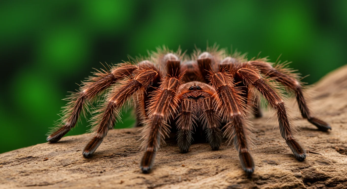 Close up of a tarantula species often considered docile
