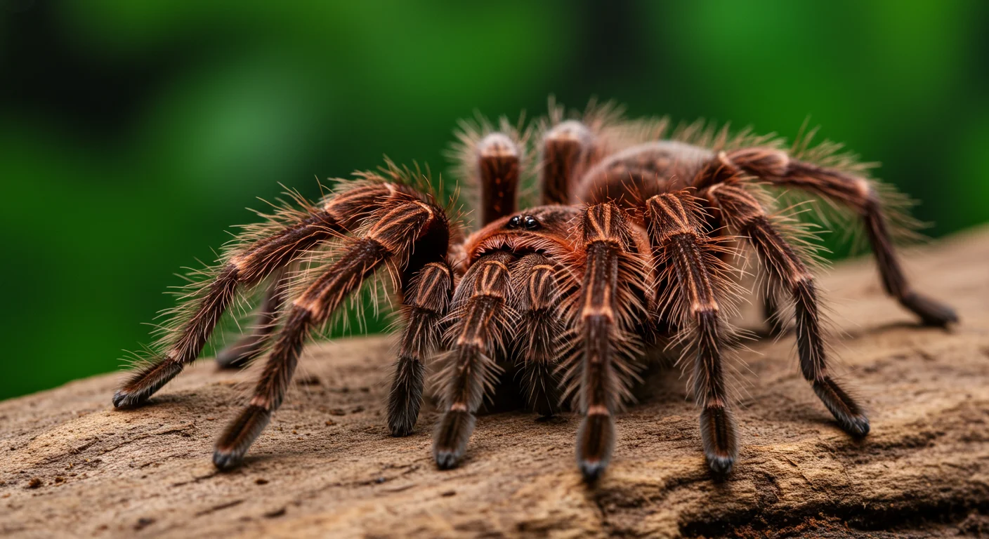 A mature tarantula, possibly a Grammostola Pulchra, showcasing its size